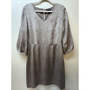 Banana Republic Snake Skin Print Dress Gray Size 6